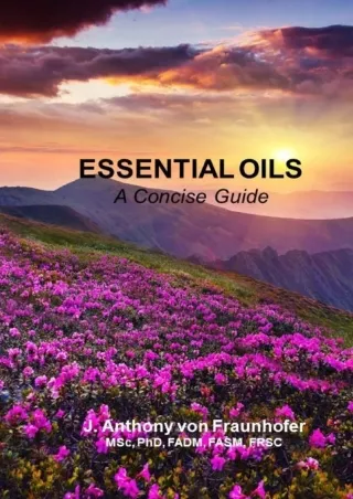 Read Ebook Pdf Essential Oils: A Concise Guide