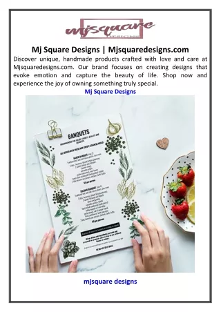 Mj Square Designs  Mjsquaredesigns.com