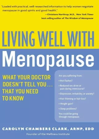 Read online  Living Well with Menopause: What Your Doctor Doesn't Tell You...That You Need
