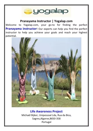 Pranayama Instructor  Yogalap.com