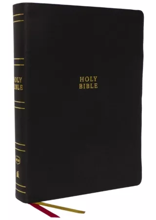 Read PDF  NKJV Holy Bible, Super Giant Print Reference Bible, Black Genuine Leather,