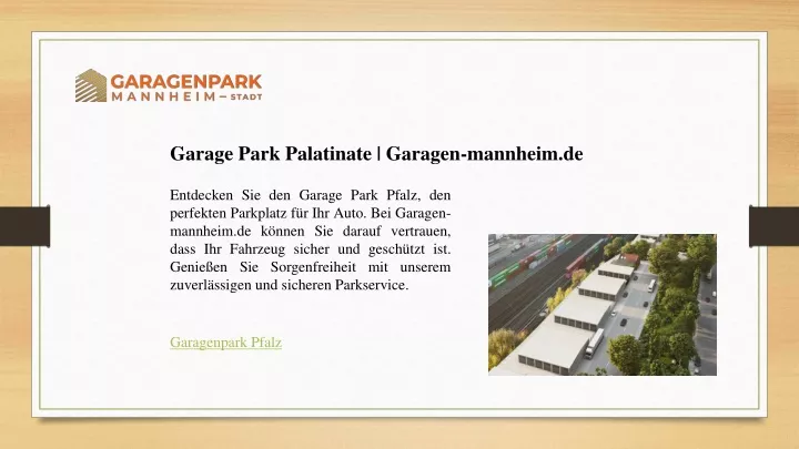 garage park palatinate garagen mannheim de