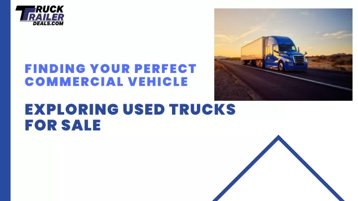 finding your perfect commercial vehicle
