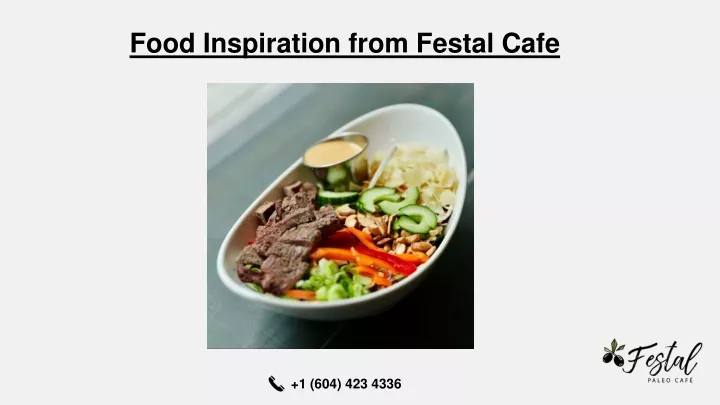food inspiration from festal cafe