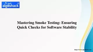 mastering smoke testing ensuring quick checks