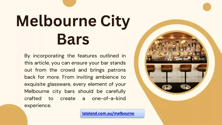 melbourne city bars