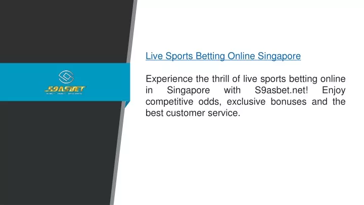live sports betting online singapore experience