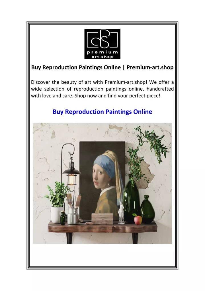 buy reproduction paintings online premium art shop