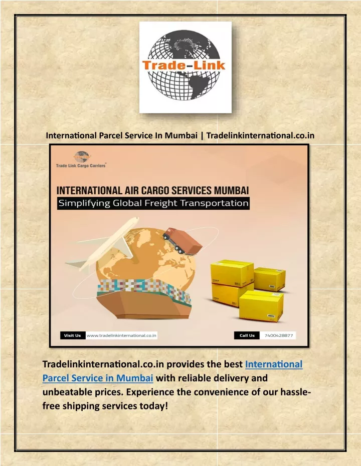 international parcel service in mumbai