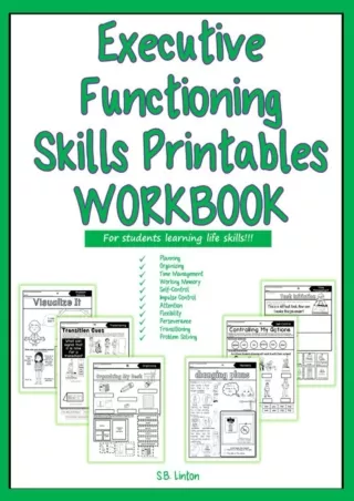 get [PDF] Download Executive Functioning Skills Printables Workbook: For Students Learning Life