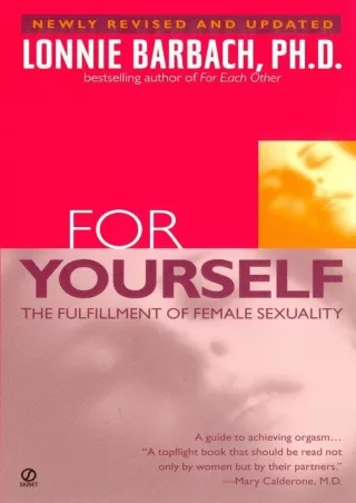 Read ebook [PDF] For Yourself : The Fulfillment of Female Sexuality