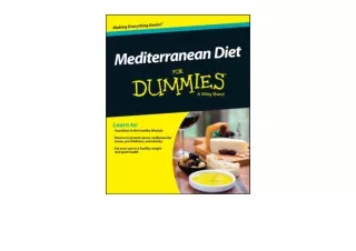 Download PDF Mediterranean Diet For Dummies full
