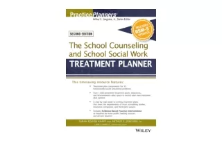 Download The School Counseling and School Social Work Treatment Planner with DSM