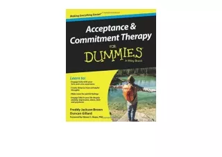 Download Acceptance and Commitment Therapy For Dummies unlimited