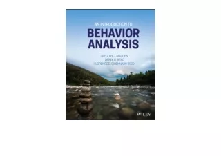 Kindle online PDF An Introduction to Behavior Analysis for ipad