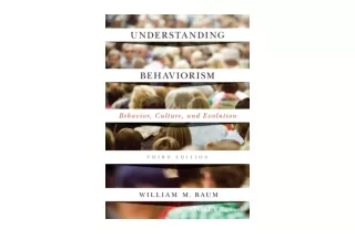 Ebook download Understanding Behaviorism Behavior Culture and Evolution unlimite