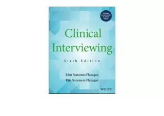 PDF read online Clinical Interviewing free acces