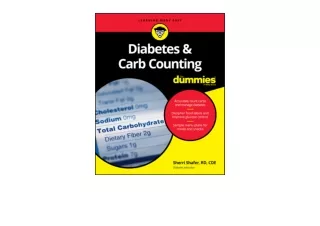 Download PDF Diabetes  and  Carb Counting For Dummies For Dummies Lifestyle for