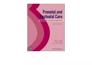 Download PDF Prenatal and Postnatal Care A Woman Centered Approach for android