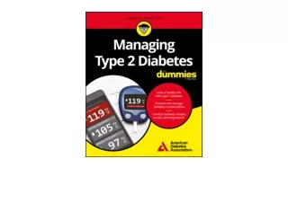 Kindle online PDF Managing Type 2 Diabetes For Dummies free acces