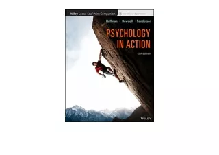 Download PDF Psychology in Action free acces