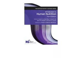 Download Introduction to Human Nutrition The Nutrition Society Textbook free acc