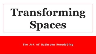 Transforming Spaces_ The Art of Bathroom Remodeling