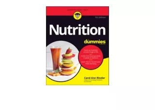 Kindle online PDF Nutrition For Dummies unlimited