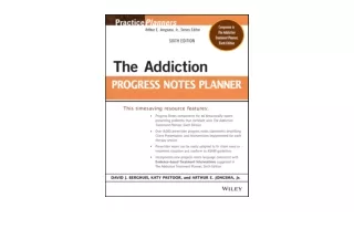 Download The Addiction Progress Notes Planner PracticePlanners free acces