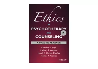 Download Ethics in Psychotherapy and Counseling A Practical Guide for android