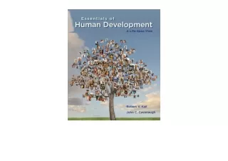 Ebook download Essentials of Human Development A Life Span View New 1st Editions