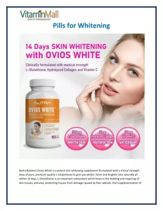 pills for whitening