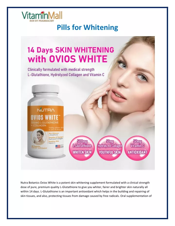 pills for whitening