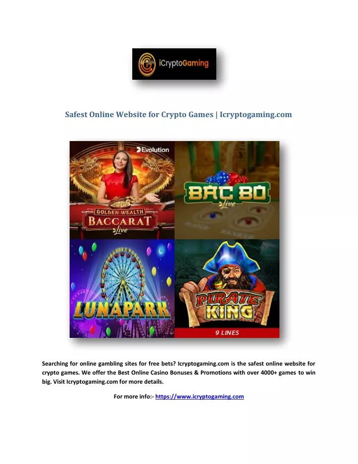 safest online website for crypto games
