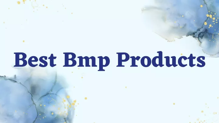 best bmp products