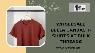 Wholesale Bella Canvas t-shirts at bulk threads