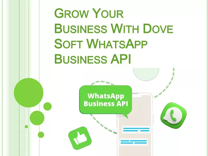 grow your business with dove soft whatsapp business api