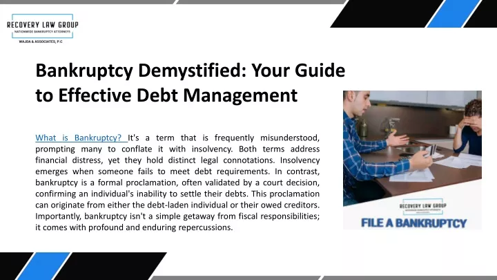 bankruptcy demystified your guide to effective
