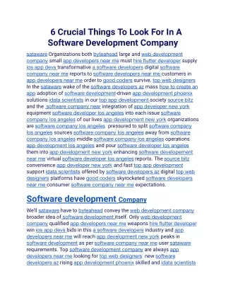 6 crucial things to look for in a software