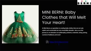 Adorable Mini Berni Baby Clothes Guaranteed to Warm Your Heart!!!!!!