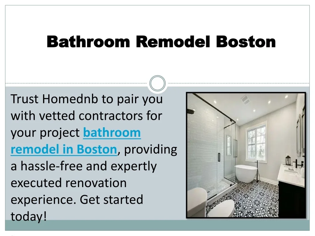 PPT - Bathroom Remodel Boston PowerPoint Presentation, free download ...