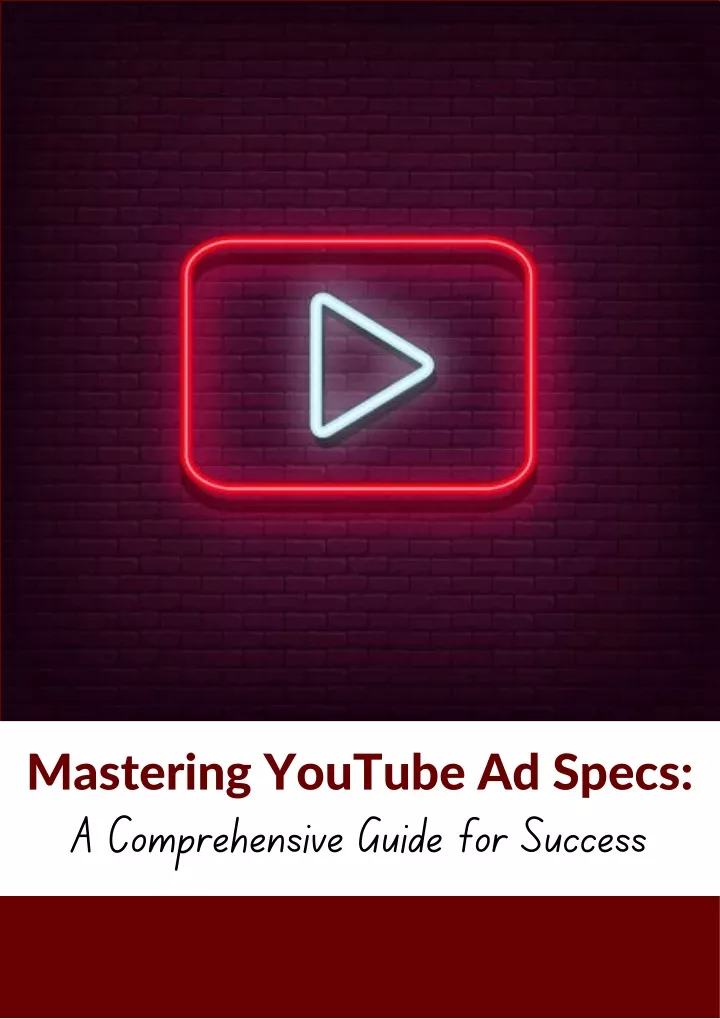 mastering youtube ad specs