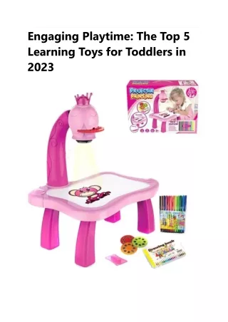 The Top 5 Learning Toys for Toddlers in 2023