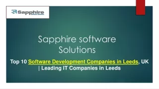 Top 10 Software Development Companies in Leeds, UK | Leading IT Companies