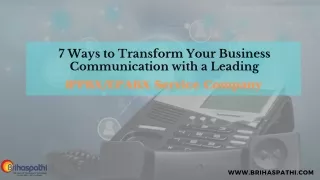 7 ways to transform your business communication