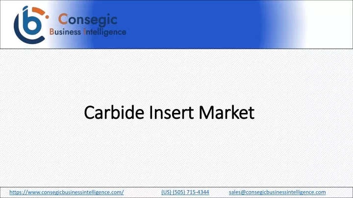carbide insert market