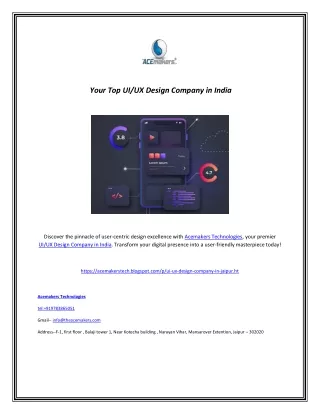your top ui ux design company in india