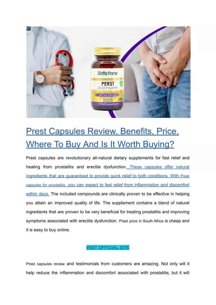 prest capsules review benefits price where