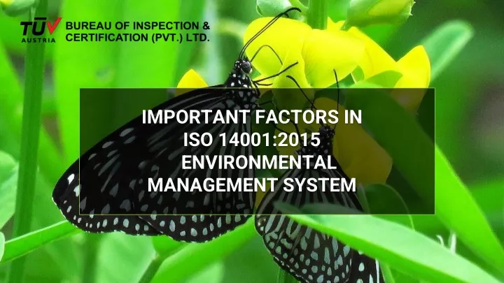 iso 14001 2015 important factors in iso 14001