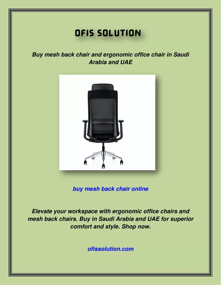 buy mesh back chair and ergonomic office chair